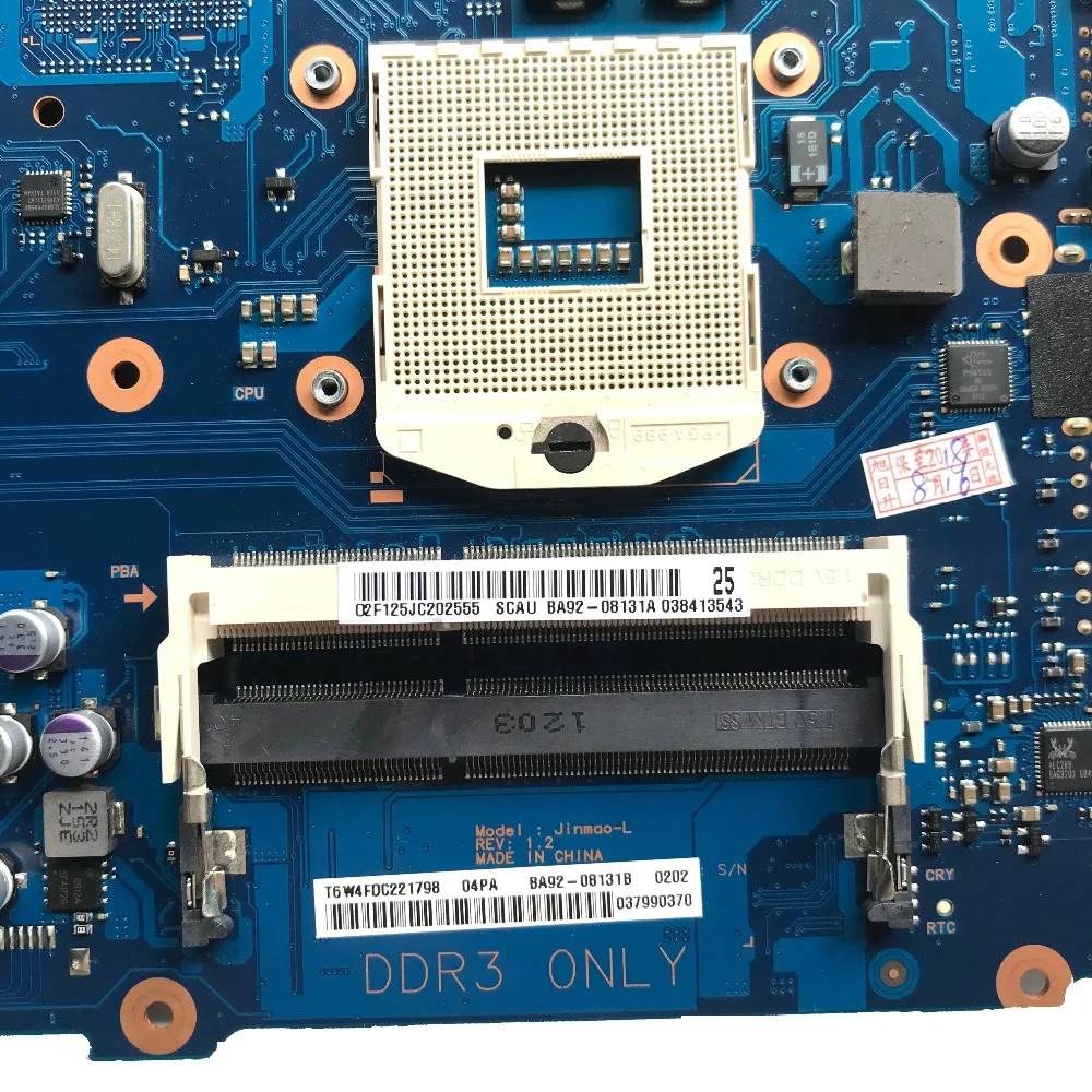 Восстановленная материнская плата для ноутбука Samsung RV511 DDR3 BA92-08131A BA92-08131B 100%