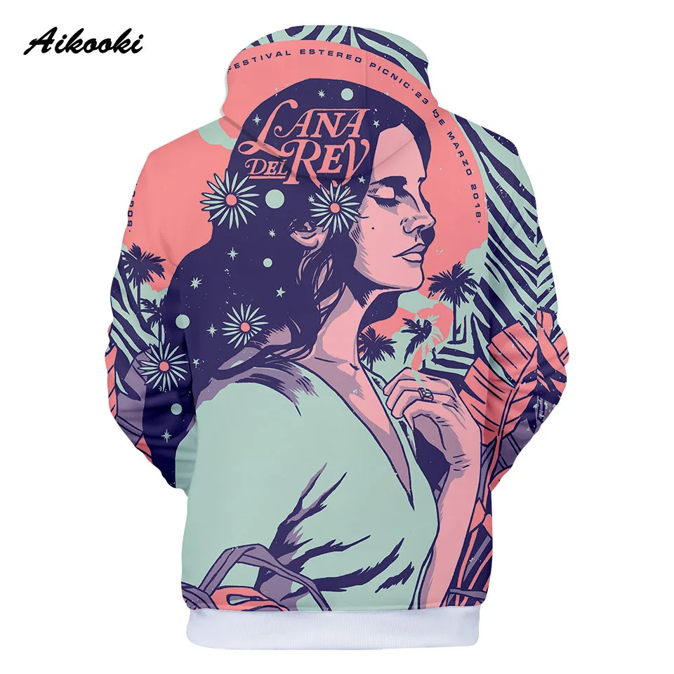 Мужские/женские толстовки с 3D принтом Lana Del Rey повседневные капюшоном в стиле поп