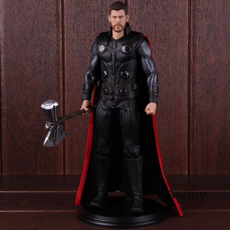 С принтами "Marvel", "Мстители" Бесконечная война Тор с громобой фигурку 1/6th весы ПВХ, Коллекционная модель, игрушка 30 см
