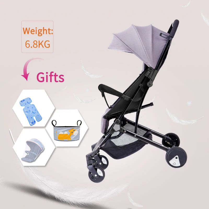 

High landscape ultra-light baby stroller can sit reclining shock-proof cart with high-view folding stroller multi-color optional