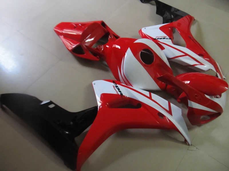 Литьевой формованный обтекатель комплект для Honda CBR1000RR 06 07 красный белый кузова