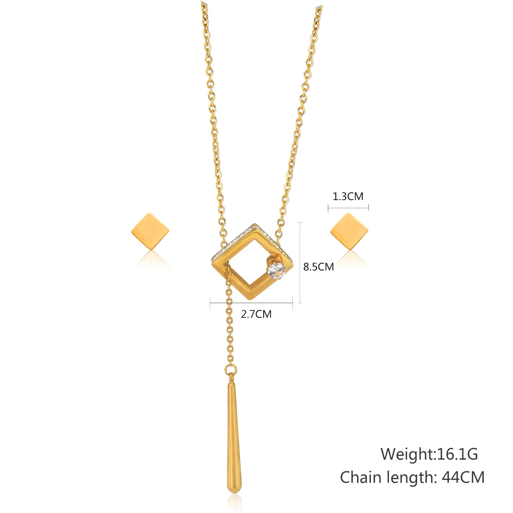 Ювелирные наборы OUFEI из нержавеющей стали для женщин модные свадебные аксессуары