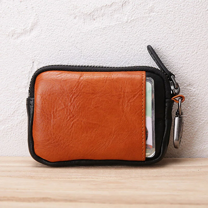 AETOO Ретро стиль хит цвет мужская и женская кожаная сумка для ключей