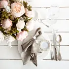 12 шт. льняные салфетки с окантовкой, Коктейльные салфетки, салфетки из натуральной ткани для ужина, тканевые салфетки с окантовкой, доступны 4 размера