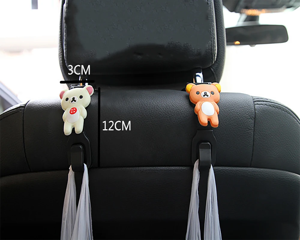 1 пара милых мультяшных автомобильных задних крючков сумка бумажник ткань для