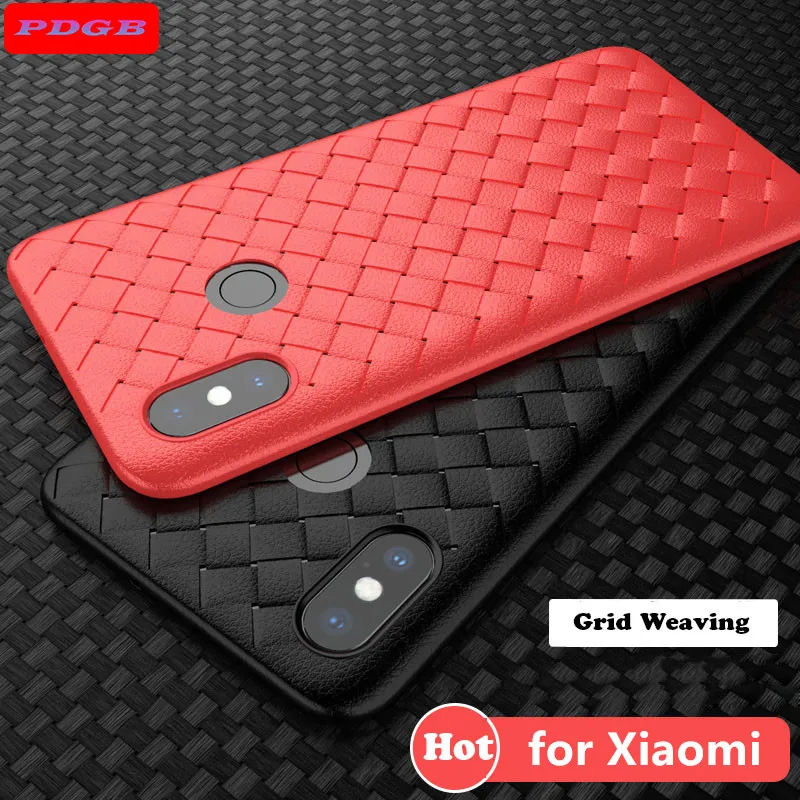 Чехол PDBG для Xiaomi Redmi 4X 4A 5A 5 Plus 6 6A Pro Y1 lite Note Prime тонкий роскошный тканый кожаный