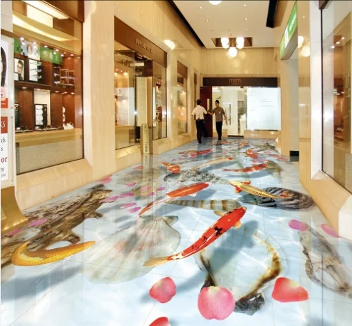 

[Self-Adhesive] 3D Fish Shells Lake 8 Non-slip Waterproof Photo Self-Adhesive Floor Mural Sticker WallPaper Murals Wall Print