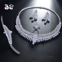 be 8 newest luxury bridal wedding jewelry sets women new sparkling aaa zircon paved copper fashion bridesmaid jewelry set s214
