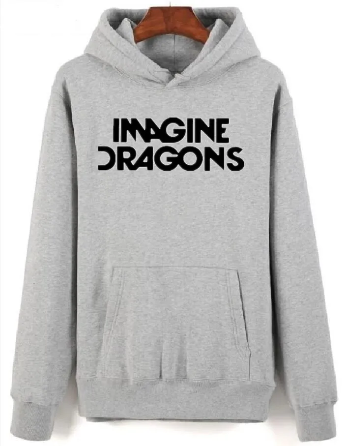 Мужчины Imagine Dragon печати толстовки футболка с длинными рукавами теплая флисовая