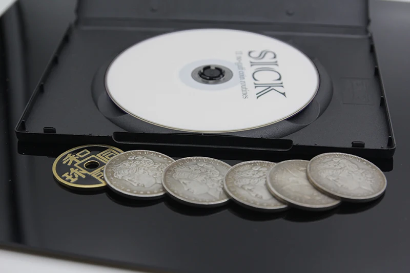 SICK By Ponta The Smith (трюк и DVD) 6 монет набор древних магические трюки магии игрушки|toy