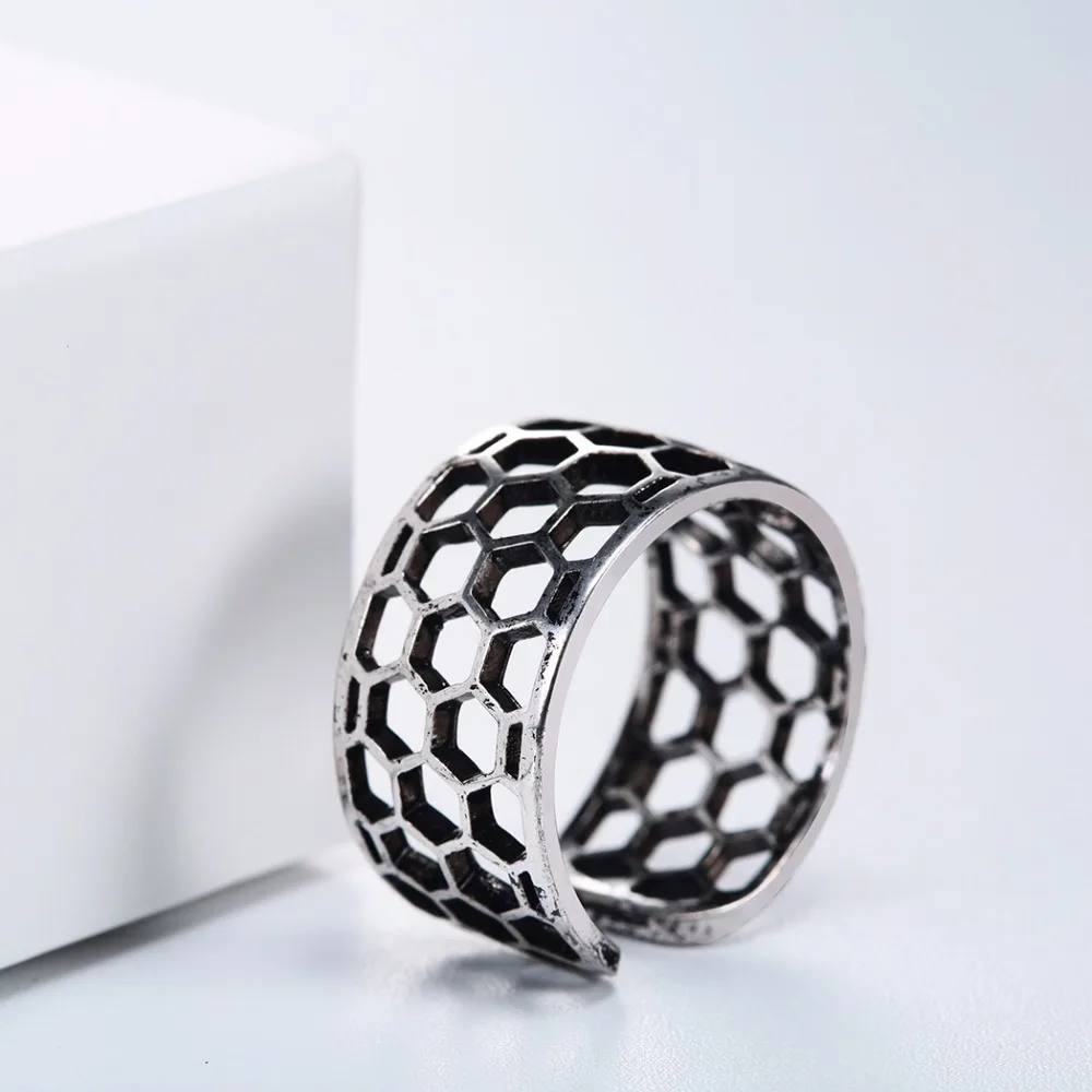 CHENGXUN мужские кольца в стиле ретро гнездо для улья с медовой расческой золотой