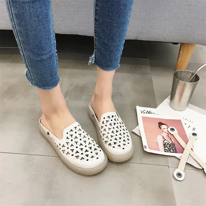 Женские летние сандалии DRFARGO на плоской подошве дышащие сетчатые туфли из