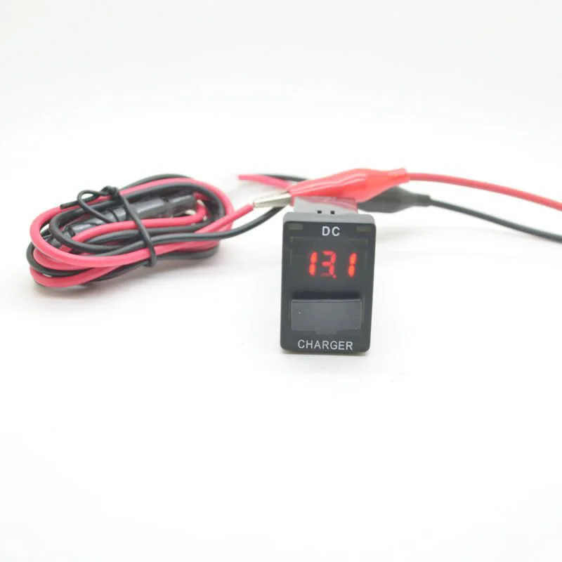 Автомобильный интерфейс USB зарядное устройство порт с ЖК дисплеем для Xiaomi DVR TOYOTA