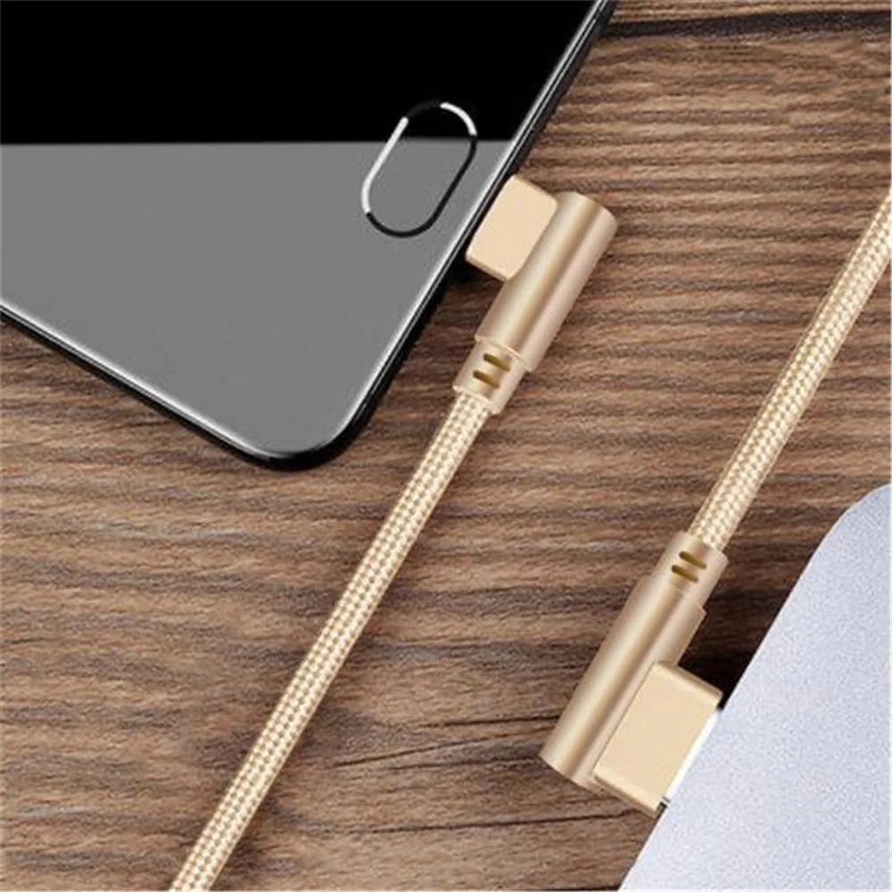 JUSFYU двойной локоть кабель для передачи данных 2,4 A быстрая зарядка Micro USB кабель type-C шнур для телефона адаптер зарядное устройство для iPhone X XS Max XR 8 7