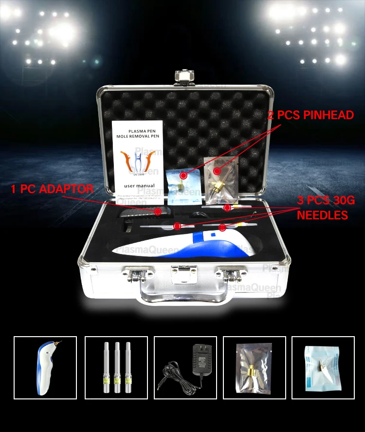 4th plasma pen eyelid lift wrinkle Skin lifting tightening anti-wrinkle with 30 needles free mole remover machine plasmapen
