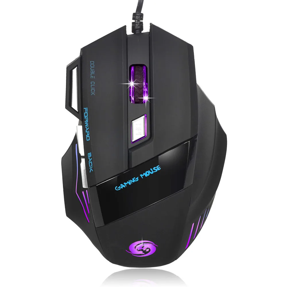 Светодиодная оптическая игровая мышь Горячая Распродажа Professional 7 кнопок 5500 DPI