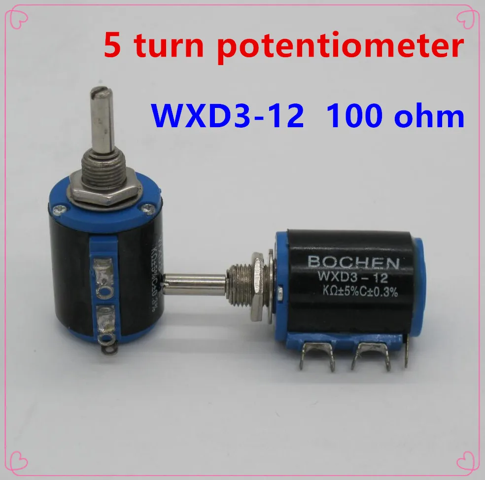 20 шт WXD3 12 2 Вт 100 Ом 2W 5 кольцевой многокруговой прецизионный потенциометр с