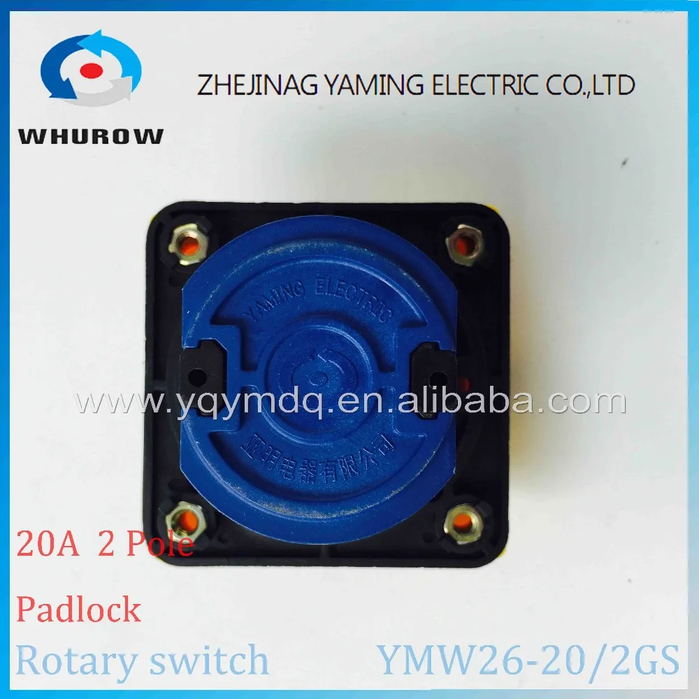 Вращающийся переключатель LW26 YMW26 20/2GS 2 позиционный выключатель 690 В 20 А навесной