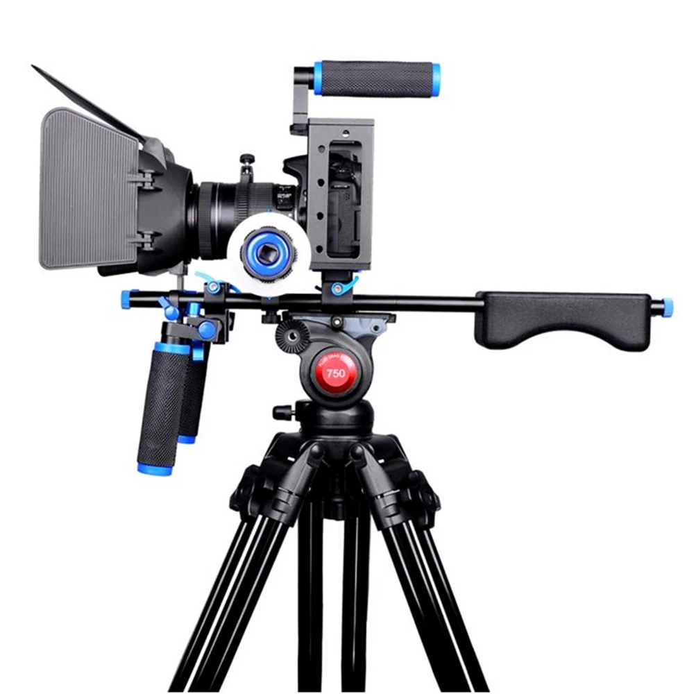 DSLR Rig камера клетка комплект Плечевой стабилизатор система видео поддержка установка для Canon 5D Mark III IV 6D 7D Nikon D7200 Sony A7 GH5 GH4
