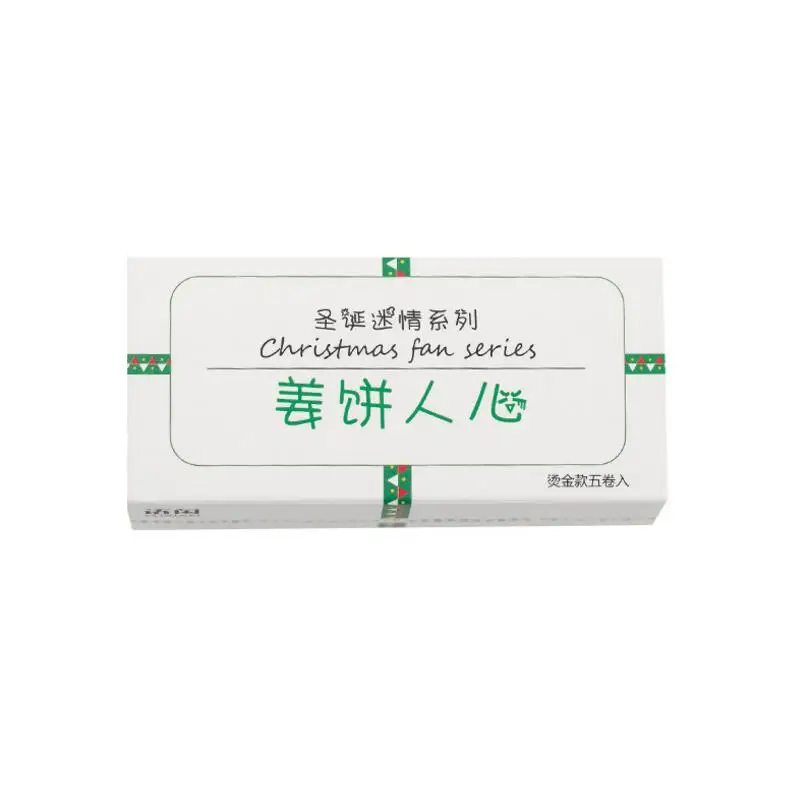 5 шт./лот Золотой декоративный Декоративный Рождественский скотч Набор сделай