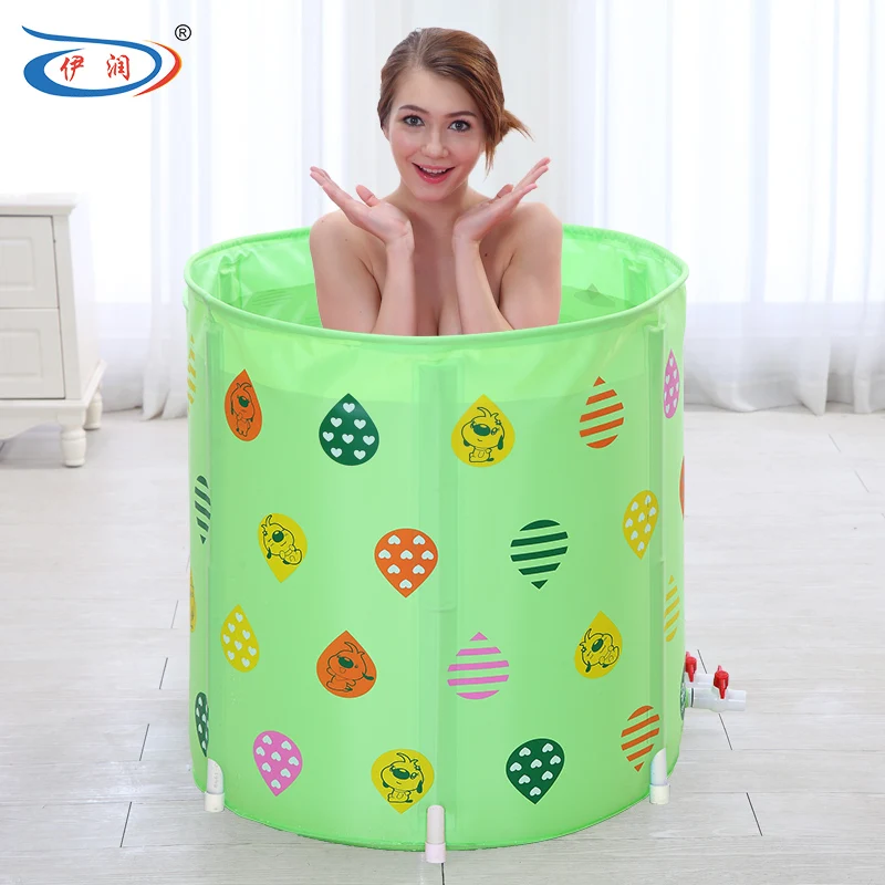 Size70 * 70 см с насосом утолщение складной Ванна взрослых и детей Для ванной ванна