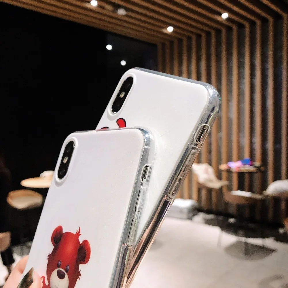 Модный ТПУ для iphone 6 s/6 splus 7 7plus 8 8plus X XR XSMAX Мягкий противоударный чехол роскошный