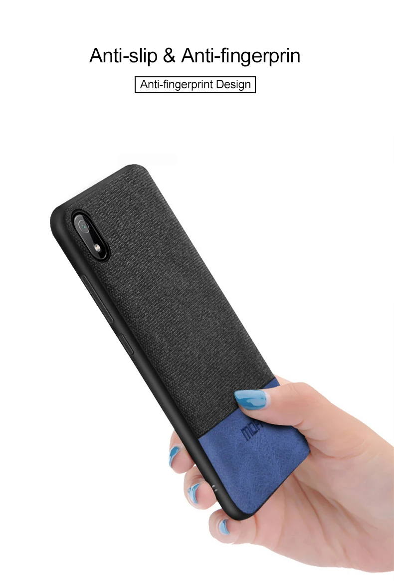 Для Xiaomi Redmi 7A чехол противоударный чехол MOFi Redmi 7A capas coque защитный хлопковый тканевый деловой чехол