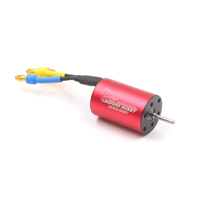 Распродажа бесщеточный 2-полюсный Бессенсорный двигатель Leopard LBA2030 5100KV 5800KV для