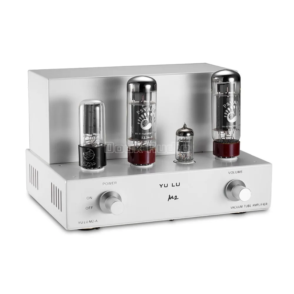 Douk аудио мини HiFi EL34 ламповый усилитель одноконцевый класс А Интегрированный усилитель мощности 8 Вт* 2
