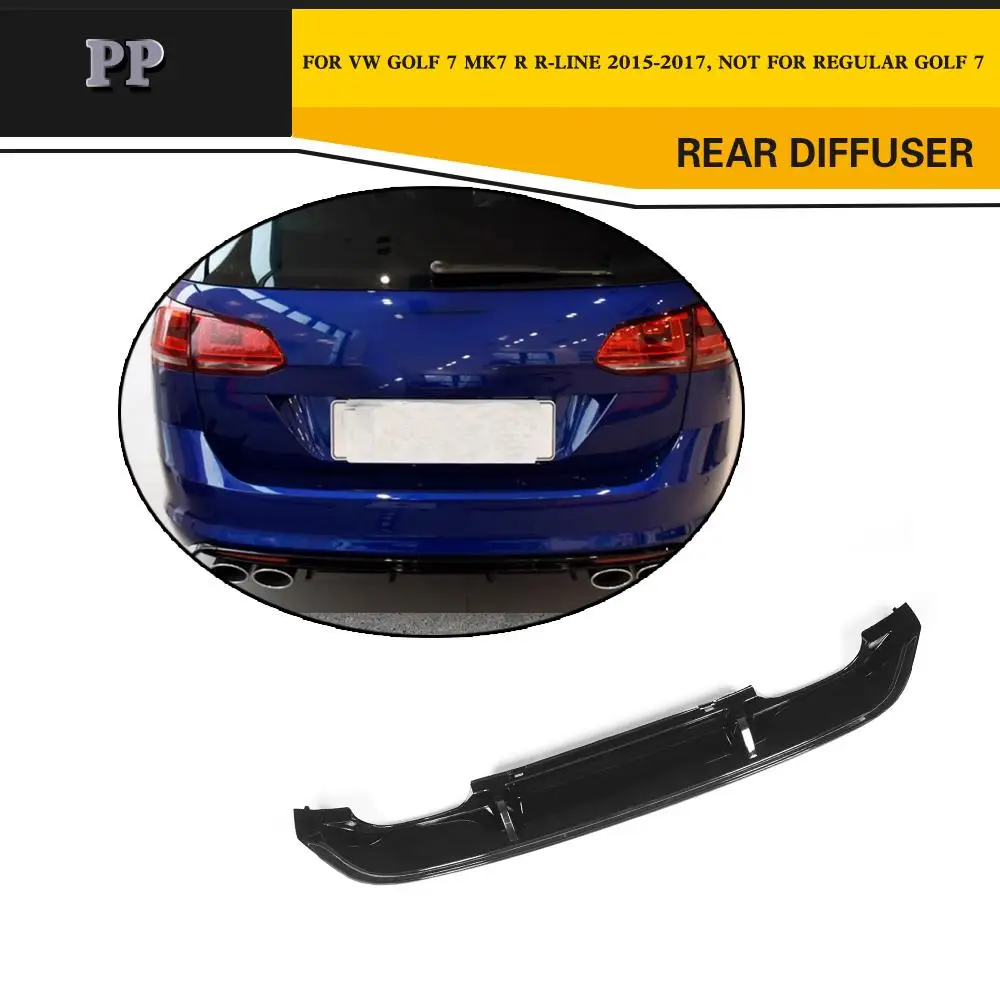 PP авто аксессуары диффузор губа на задний бампер для Volkswagen Golf 7 MK7 R & RLINE 2014UP|rear bumper