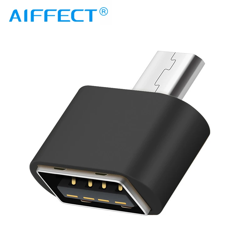 AIFFECT данных портативный OTG конвертер Micro USB папа к USB2.0 Женский адаптер для Android