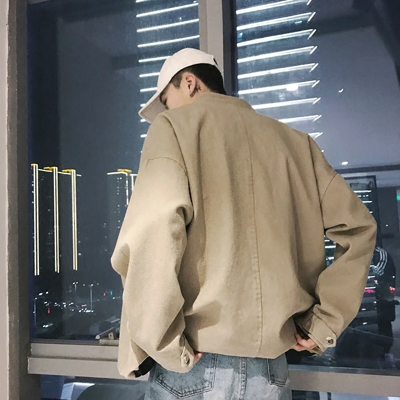 2018 новые весенние поступления для мужчин ковбой мыть повседневное бомбер