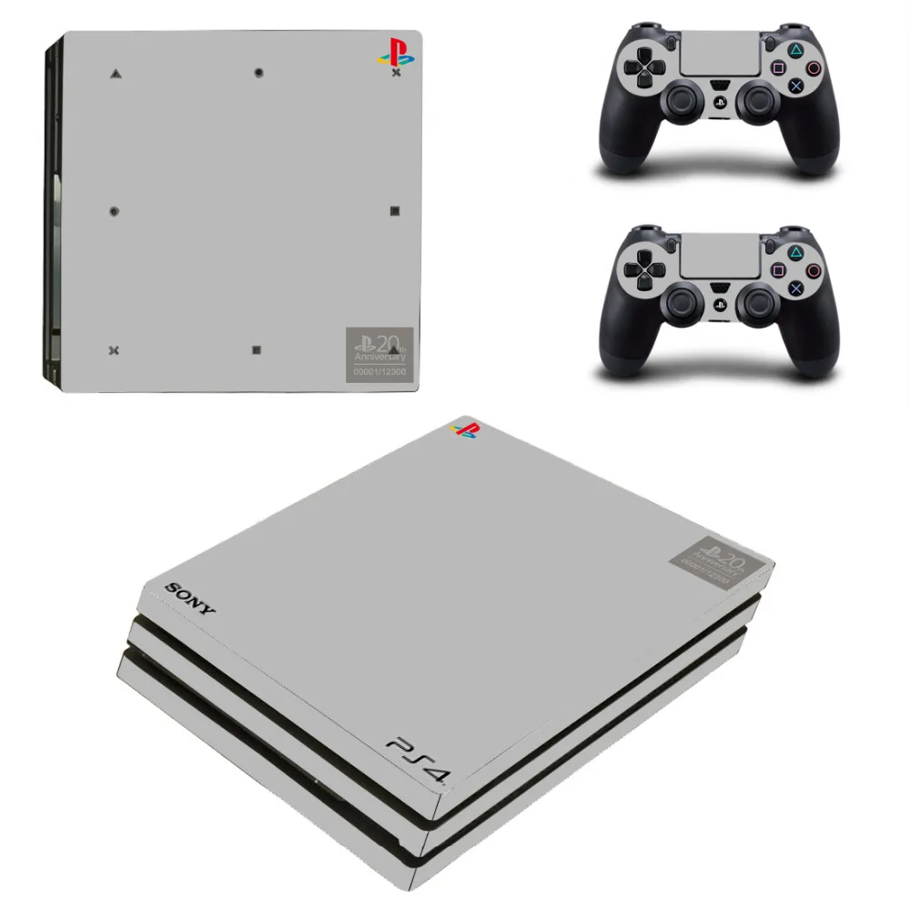 Стикеры для консоли PlayStation 4 и 2 контроллеров PS4 Pro однотонные виниловые наклейки