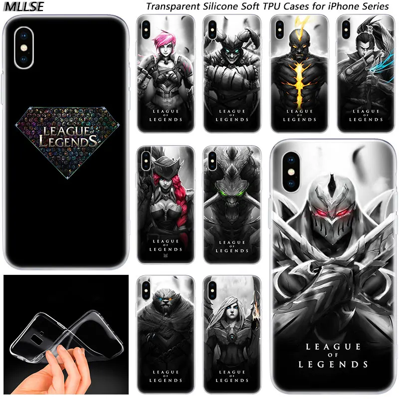 Чехол силиконовый для Apple iPhones 11 Pro XS Max X XR 7 8 6 6s Plus 5S SE | Мобильные телефоны и