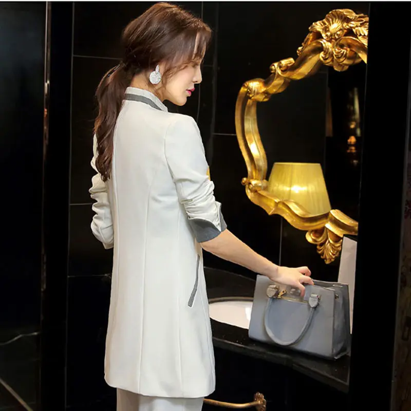 Новинка весна и осень модный элегантный Блейзер маленький пиджак женский белый