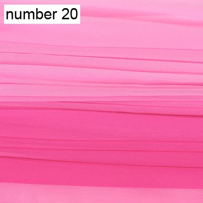 number 20 24 Цвета! 110 см 8 мм тонкий градиент шелк жоржет ткань для летнего платья блузка юбка рубашка шарф J092 - Цвет: number 20