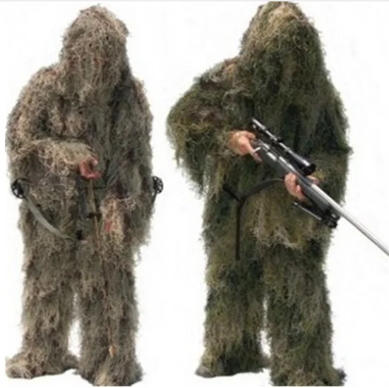 Костюм гульи из трехмерной травы 4 шт. снайперская Военная Тактическая