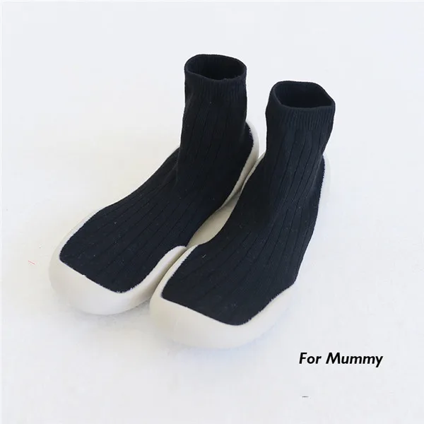 Color 3 Size 38-39 1 пара, носки-тапочки для родителей и детей, обувь с резиновой подошвой, домашние уличные детские носки, тапочки, нескользящая плюшевая обувь для малышей, Sokken - Цвет: Color 3 Size 38-39