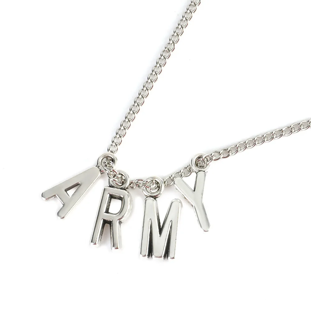 Mossovy Новый талисманы KPOP BTS JIMIN цепочки и ожерелья Bangtan обувь для мальчиков армии A. R.
