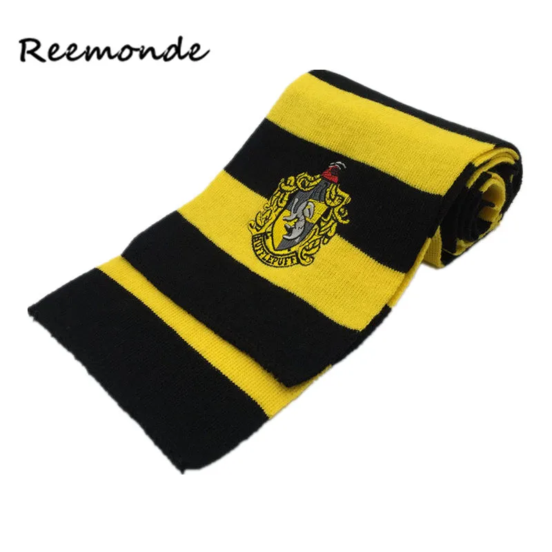 REEMONDE Гермиона шарф Гриффиндор Слизерин Hufflepuff Ravenclaw шарфы костюмы Шейный Платок для мужчин и женщин зимний хлопковый шарф