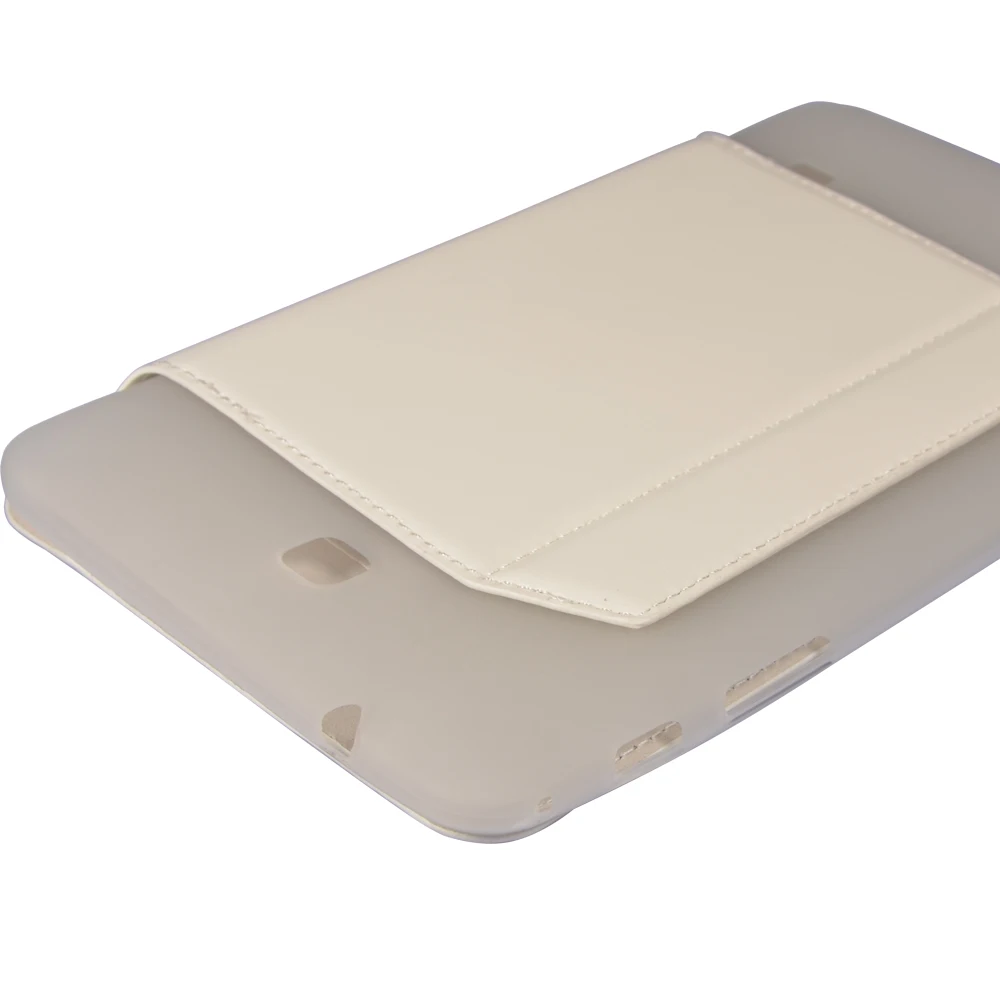 Для samsung Galaxy Tab 4 8,0 para T330 T331 T335 откидной складной чехол из искусственной кожи TPU чехол мягкий искусственный высококачественный защитный чехол