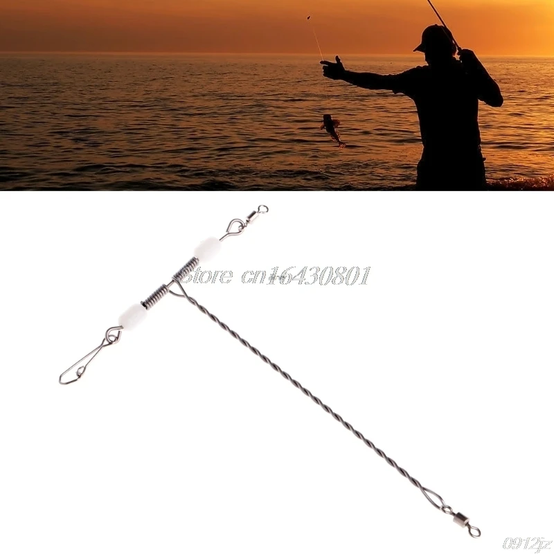 Люминесцентные бусины из нержавеющей стали Т-образный поворотный Рыболовный