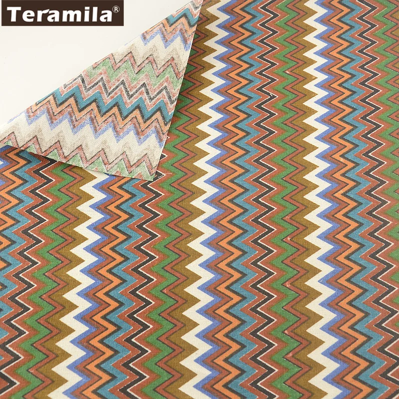 Швейный материал Tissu Печать Цветные Волны Дизайн скатерть подушка сумка