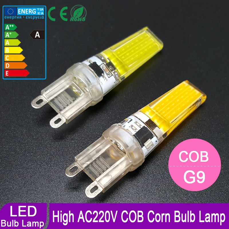 Низкая цена LED G9 COB SMD 220В Лампа лампа 360 Угол луча светодиодное освещение Замена