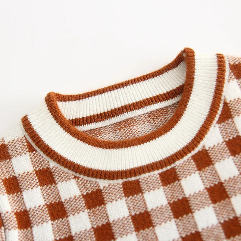 Свитер для девочек из чистого хлопка с длинным рукавом на возраст 0-3 года