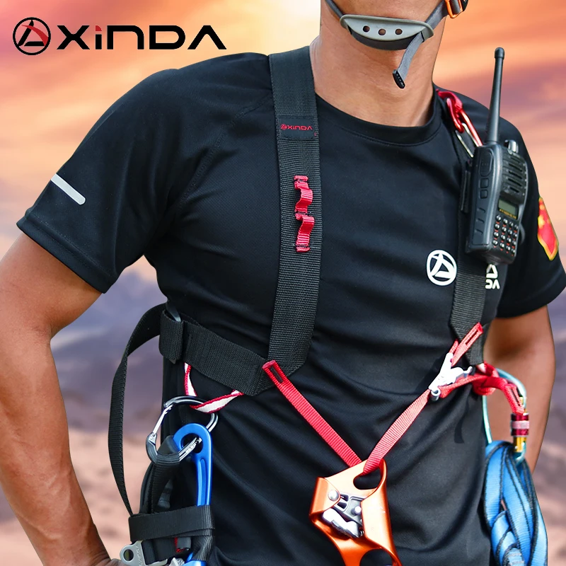 Ремень безопасности XINDA Camping Ascending Decive регулируемый ремень SRT скалолазание защита