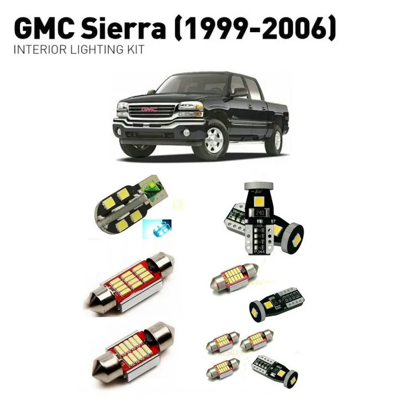 

Led interior lights For GMC sierra 1999-2006 15pc Led Lights For Cars lighting kit automotive bulbs Canbus