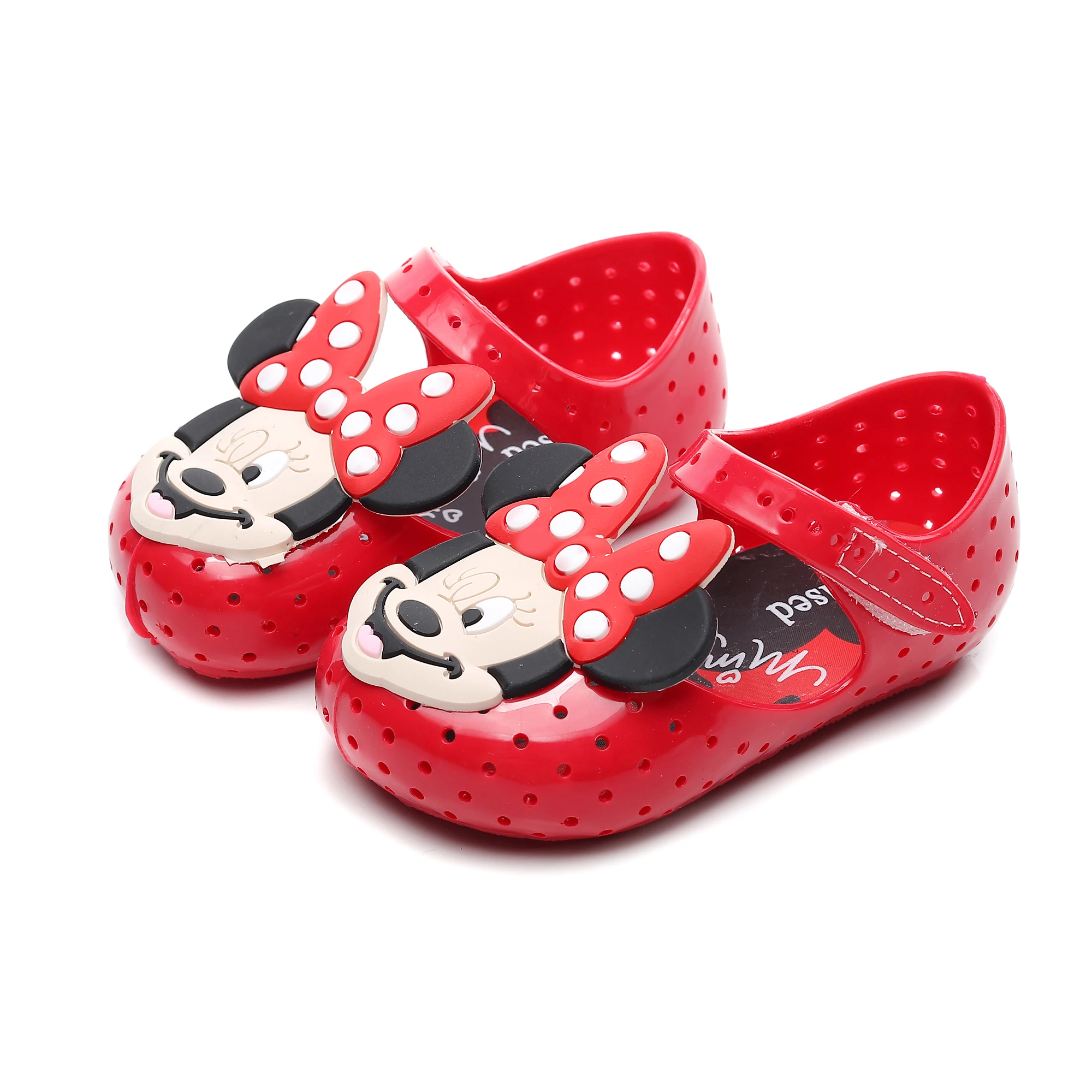 Детская обувь Melissa Mickey Minnie пляжные сандалии с мягкой подошвой прозрачная высокое