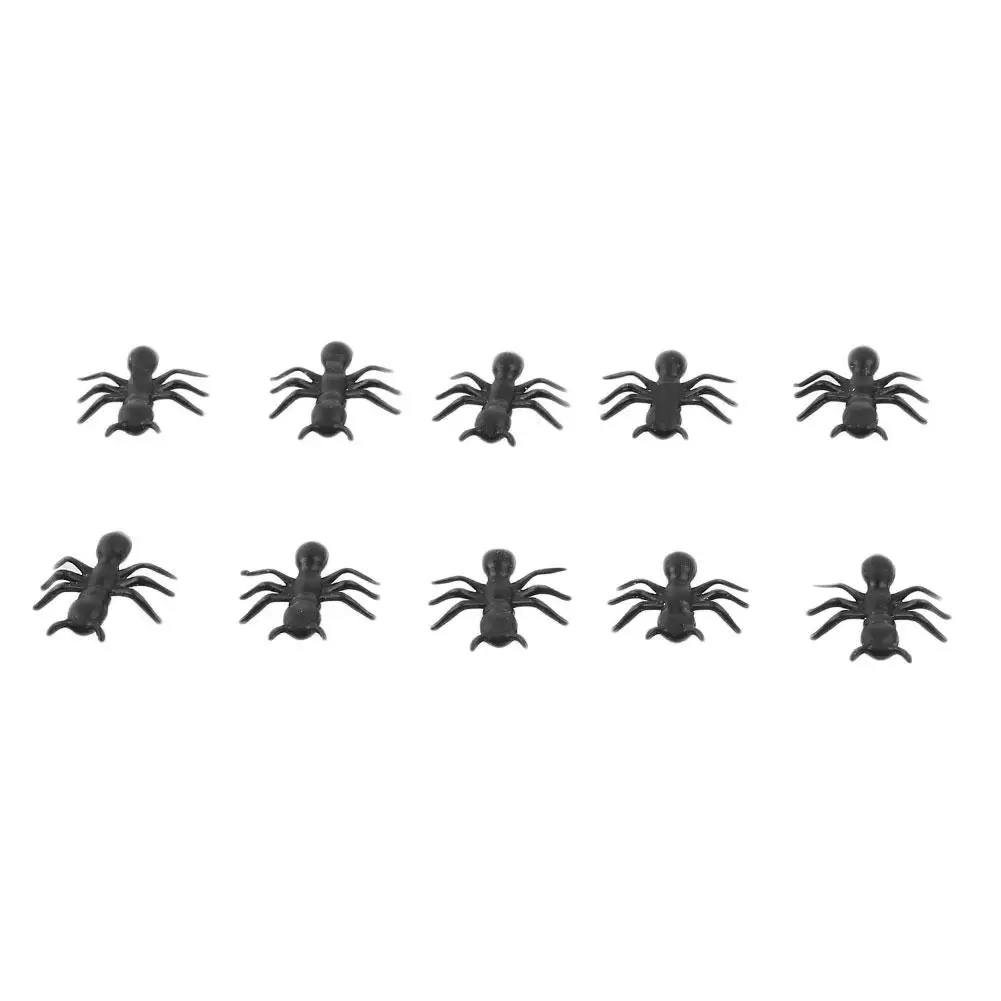 100 шт./пакет мини пластиковые игрушечные насекомые Хэллоуин вечерние хитрые детские игры черный/коричневый