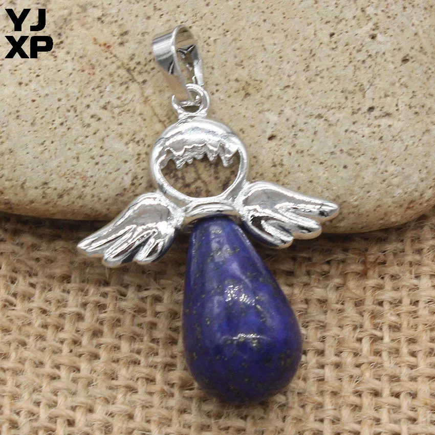 YJXP искусственный натуральный камень в форме капли воды аметист розовый кварц